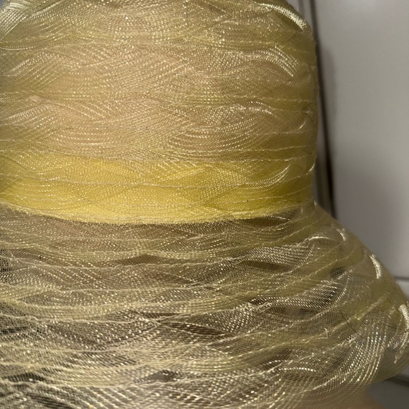 Swan Hat New York yellow NWT Lightweight Church Wedding Derby Tea Party Vintage - Picture 4 of 7